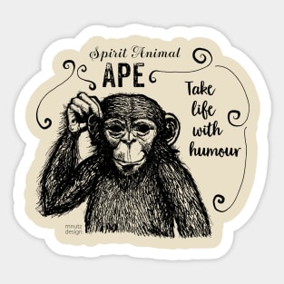 Spirit Animal - Monkey Sticker